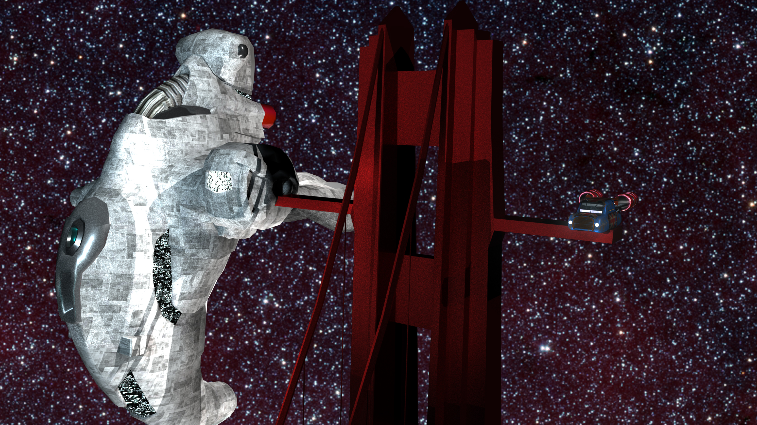 The warship Tenacious and the light freighter John Pym