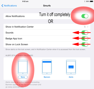 all of the things to do to get rid of notifications